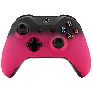 eXtremeRate Schaduw Rood Roze Voorplaat Cover, Soft Touch Behuizing Shell Case, Comfortabele Soft Grip Vervangingskit voor Xbox One X S Controller Controller NIET Inbegrepen