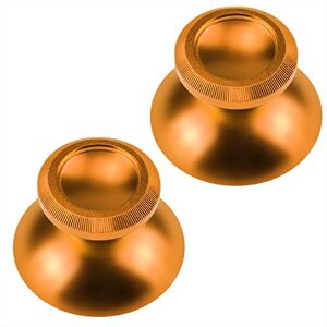 Aussel Metalen aluminium thumbsticks Thumb Grip Stick voor PS4 Xbox One Game System Controller 2 in 1 (goud)