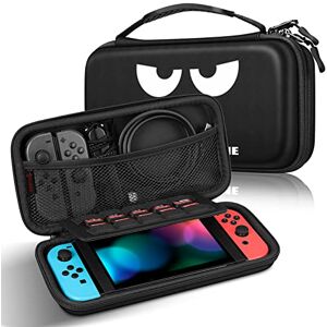 Fintie Carry Case voor Nintendo Switch [Schokbestendig] Harde hoes Beschermhoes Draagbare reistas met 10 kaartsleuven en binnenzak voor Nintendo Switch Console Joy-Con en accessoires, Don't Touch