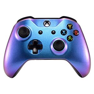 eXtremeRate Kameleon Paars Blauw Front Behuizing Shell Voorplaat voor Xbox One X S Controller Model 1708 Controller NIET Inbegrepen