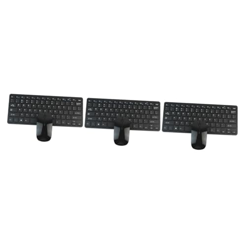 UKCOCO 3 Stuks Draadloos Toetsenbord 2 Toetsenbord Ultradun Toetsenbord Voor Computer Toetsenbord Draadloos Toetsenbord En Muis Voor Computer Draadloos Usb-Toetsenbord 24G Toetsenbord