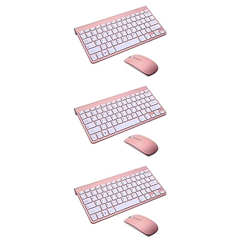 Gatuida 3Pcs Tablet Toetsenbord Computer Toetsenbord Rose Gouden Toetsenbord Tablet Toetsenbord Ultradun Toetsenbord Voor Computer Toetsenbord 24G Toetsenbord 24G Toetsenbord Set