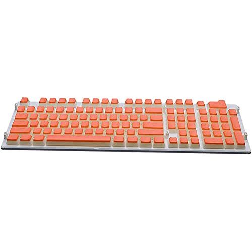 ZJJZ Mechanisch toetsenbord, met meer verblindende RGB-verlichtingseffecten. (Kleur: Oranje)