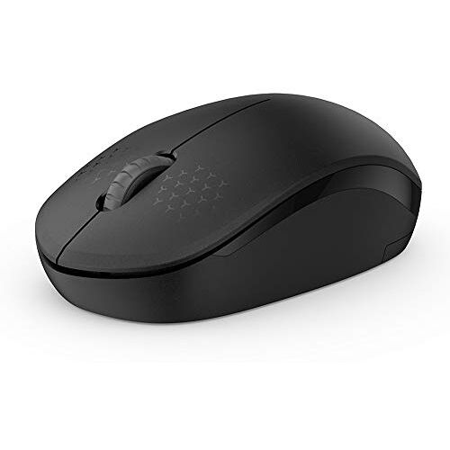 Sharainn Draadloze muis, energiebesparende muis 2.4G 3Key intelligente energiebesparing(black)