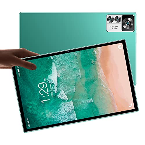 Dpofirs 12S Pro Android-tablet 10 Inch, Android 12-tablet, 8GB RAM 256GB ROM, 128G Expand Android-tablet met Dubbele Camera, WiFi, Bluetooth, 7000mAh, Geschenken, Groen