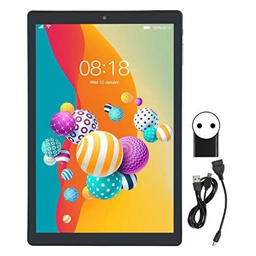 Yosoo Health Gear Android Tablet, 10.1 Inch Tablet MT6592 10 Core 5G WiFi Tablet PC voor Android 12 6GB 128GB 200W 500W 1960x1080 8800mAh Bl,Dual Camera