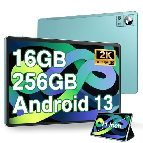 DMOAO Android 12 Tablet HD 2-in-1 blauw