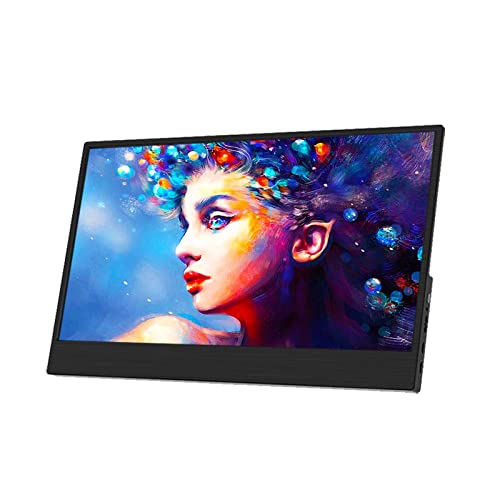 WWJ Draagbare Monitor 15,6 Inch Full HD IPS-gamingmonitor, 1080p Slanke Monitor