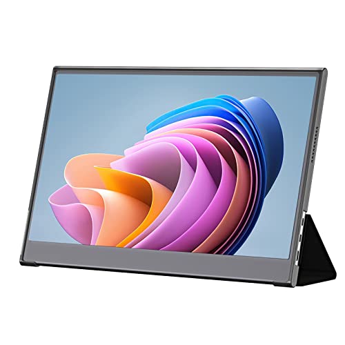 WWJ 15,6-inch Draagbare Monitor, 1080P-computermonitor Met Ingebouwde Luidspreker, IPS-gamingmonitor