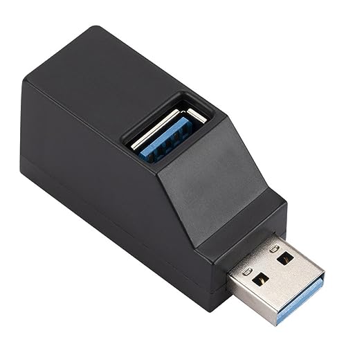 Rianpesn USB-uitbreidingshub – uitbreidingsaansluiting voor laptop, USB 3.0-hub, 3-poortuitbreiding met hoge snelheid, USB-uitbreidingssub, plug-and-play