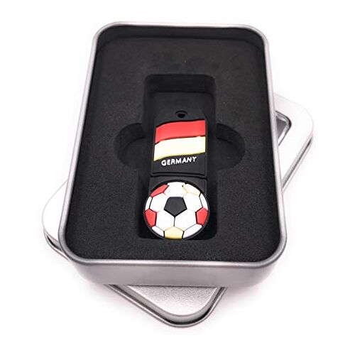 Onwomania Voetbal Duitsland Duitsland USB-stick in alu geschenkdoos 32 GB USB 2.0