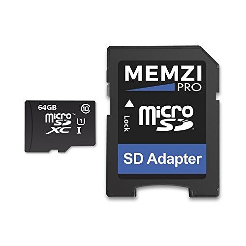 MEMZI PRO 64GB Klasse 10 90MB/s Micro SDXC geheugenkaart met SD-adapter voor Canon PowerShot N, N2 of IXUS 510 HS, 500 HS digitale camera's