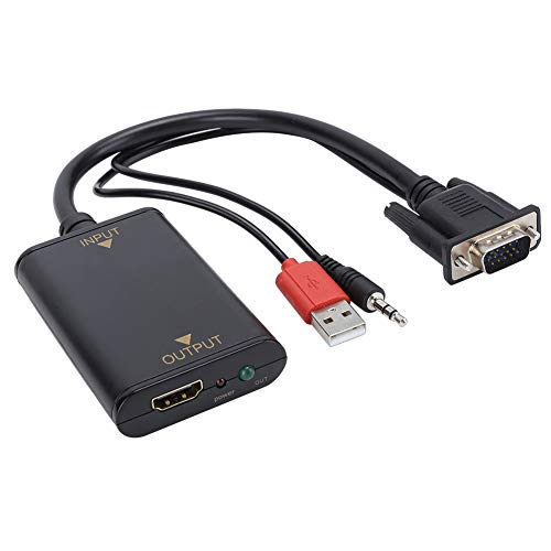 Shanrya Video-omzetter USB-kabel, video-omzetter, met audio-adapter voor audio Vedio