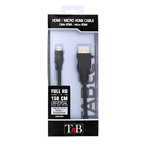T'nB CBMHDMI HDMI-kabel/Micro-HDMI-kabel voor tablets, zwart