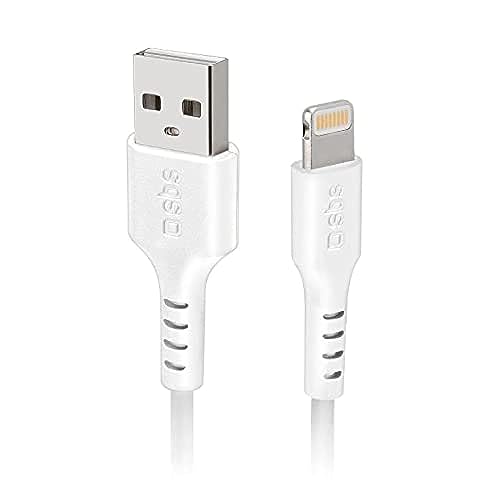 SBS Lightning C-89 USB 2.0 Data/Oplaadkabel voor iPhone Wit