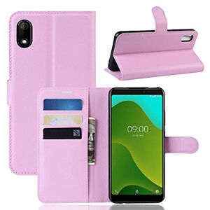 Custodia ® Flip portemonnee hoes voor Wiko Jerry 4, Wiko Jerry 4, roze