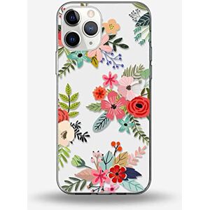 GGOIl Bloemen Bloem Case Voor iPhone 11 12 13 Pro Max Mini Cover Voor iPhone 7 8 6 6S Plus X XR XS MAX 5 SE 2020 Zachte Siliconen TPU Funda, W3621, voor iphone XR