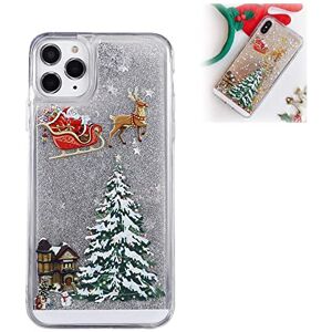 beyondy Christmas Theme Flash Powder Mobile Phone Case, Flash Powder Mobile Phone Case(for IPhone 11 12 13 14 Full Series Phone Case) (for iPhone13mini,White)