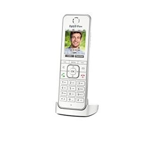 AVM FRITZ!Fon C6 DECT-comforttelefoon voor FRITZ!Box (hoogwaardig kleurendisplay, HD-telefonie, internet-/comfortdiensten, FRITZ!Box-functies aansturen) Internationale versie, wit