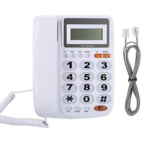 Tangxisd3nqc6vty-02 Vaste telefoon, nummerherkenning Vaste desktop vaste telefoon met handsfree-functie voor privégebruik / kantoor (wit)