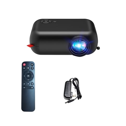 kawehiop Projector Draadloze WIFI Camping Projectoren Draagbare TV Home Theater Video Ondersteuning Game Projectoren 360 Pixel Mini Beamer, Zwart