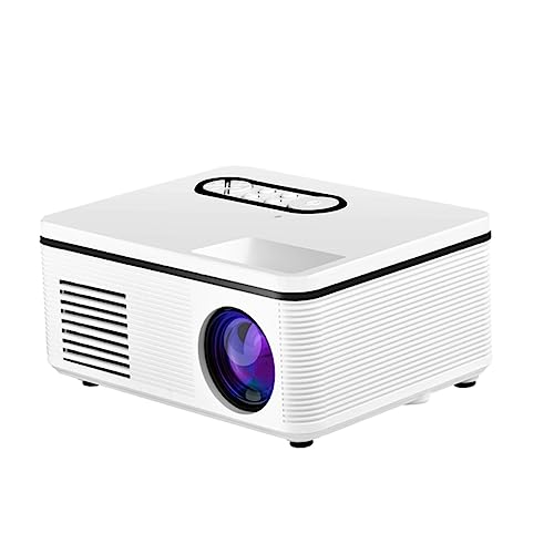 STOBOK Thuisprojector Projector Mini Buitenprojector Video Speler Projectoren Voor Buiten Beamer Mini-projector Pico-projector Projector Buiten Apparatuur Pvc Wit 1080p Miniatuur