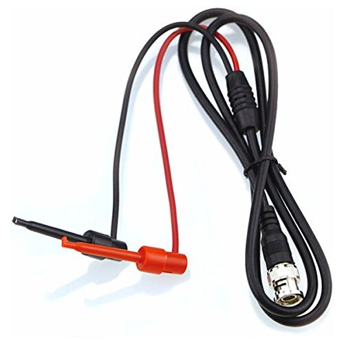 Oiyagai Rood Zwart 1.1M 4ft BNC Mannelijke Plug naar Q9 Test Haak Clip Probe Loodkabel met Dual Wire voor Testing Werk