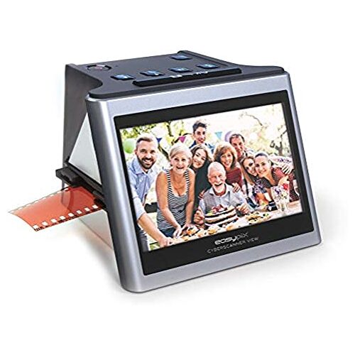 Easypix 3101 Cyberscanner-weergave Plaats uw film en schuif elke afbeelding door de scanner, zwart