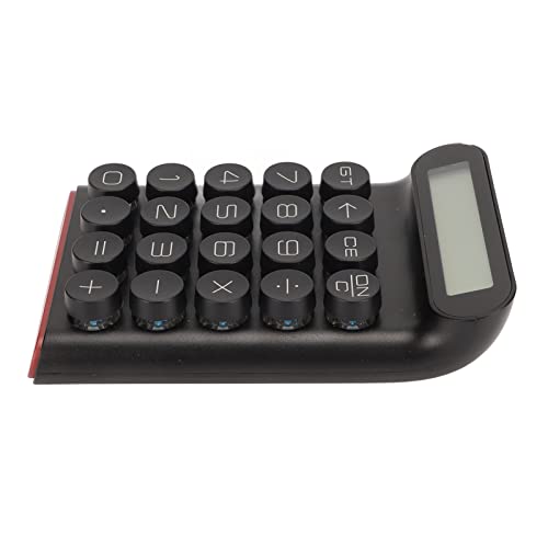 Naroote Mechanische Schakelaarcalculator Blauwe Schakelaarcalculator 20 Sleutels voor Zaken (Zwart)