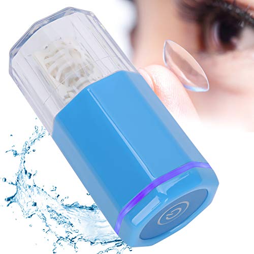 Ejoyous Contactlenzenwasstraat, USB-oplading, contactlenzenwasmachine, wasmachine voor contactlenzen, ultrasone contactlenzenreiniger, automatische reinigingsmachine (blauw)