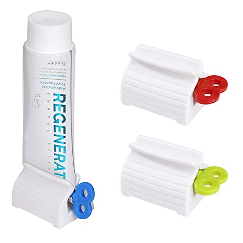 MengH-SHOP Tandpasta Tube Squeezers Rolling Squeezer Tandpasta Dispenser Seat Houder Stand voor Tandpasta Crèmes Zalf 3 Pack