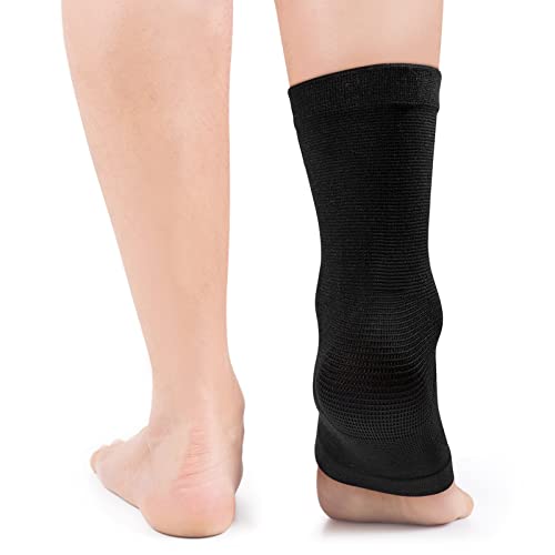 Yosoo Health Gear Enkelsteunbrace, Enkelcompressiemouwen, Ademende Voet- en Enkelsteuncompressiesokken, Elastische Enkelsteunmouwen voor Artritis, Zwak en Enkelblessureherstel