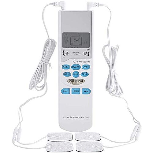 ZJchao Spierstimulator Pulsstimulator, TENS-stimulatie-massageapparaten, Elektrische puls-stimulator met 6 massagefuncties en 10 vermogensintensiteiten voor pijnverlichting