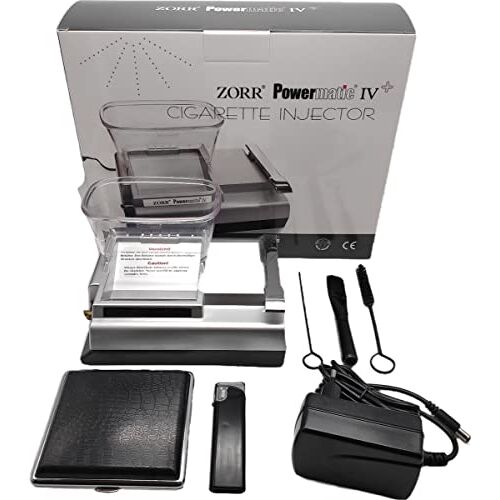 ZORR powermatic 4 plus elektrische sigarettenmachine pakket automatische elektrische sigaret machine orginele machine kleur zilver met cadeau