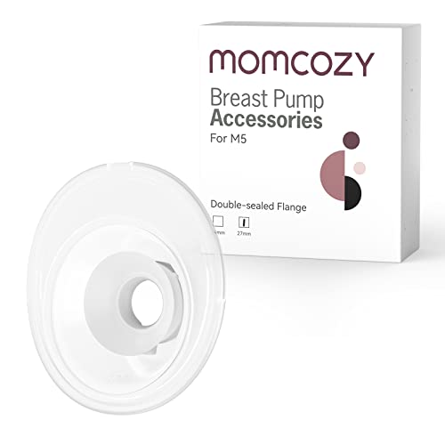 momcozy Dubbel verzegelde flens, 27 mm, compatibel met  M5 borstkolf, originele M5 vervangende accessoires voor borstkolven, 1 stuk (27 mm)