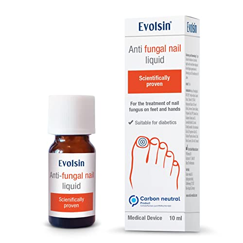 Evolsin ® Anti-Nagelschimmel I 10ml I Wetenschappelijk bevestigde werkzaamheid I Medisch hulpmiddel I Schimmelnagelbehandeling snel intensief