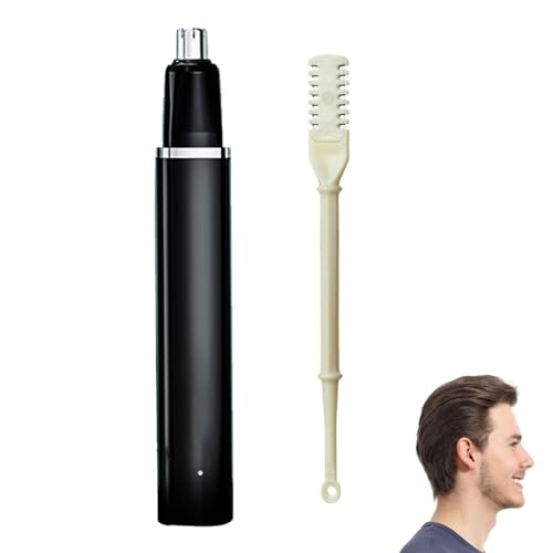 BAOSROY Neushaartrimmer, neushaartrimmer, USB-oplaadbaar, draagbare neushaartrimmer, oorhaartrimmer, pijnloze wenkbrauwen en gezichtshaartrimmer voor mannen en vrouwen