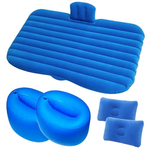 FLYUFO Auto-camping-luchtbedden voor BMW X4 20i 20d 30i 30d M40i M40d X4M, hoogwaardige materialen Auto-luchtbed Auto-slaapmatras Auto-accessoires,C Blue-B