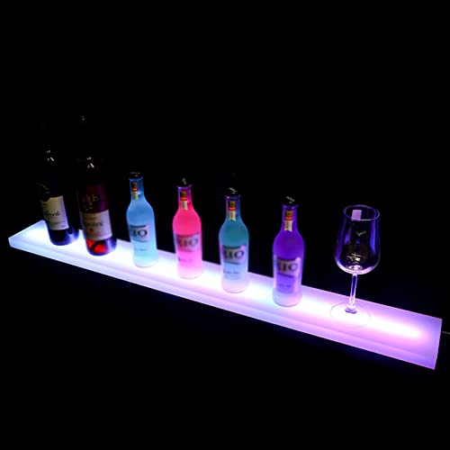 MaGiLL Wijnfles displaystandaard Acryl lichtgevend wijnrek Restaurant Lange strook drankfles displaystandaard Slim dimmen Verlichte displaystandaard met afstandsbedie