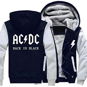 YHQXC Heren wollen winterjas jas AC DC gedrukt hooded sweatshirt hooded sweatshirt heren warme dikke hooded sweatshirt outdoor gift(Color:D,Size:5XL)