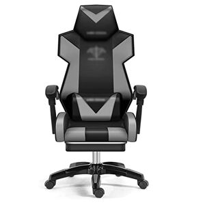 SJLEO Video Game Stoel Gaming stoel Racing Computer Stoel Met Comfortabele Lumbale Ondersteuning En Hoofdsteun (Kleur: E)