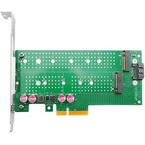 SHERDIMAT PCIE4.0-Uitbreidingskaart PCIE4.0 X4 Naar M.2 NVMe+NGFF (SATA) SSD Solid State Drive-Adapterkaart M.2 NVMe-Uitbreidingskaart