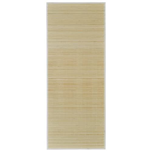 vidaXL Rechthoekige bamboe mat 150 x 200 cm (Neutraal) bamboemat bamboetapijt tapijt