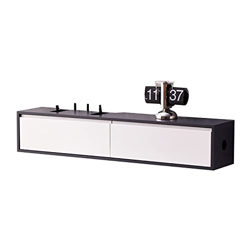 XIBANY Wandmontage Tv Unit Drijvende Tv Stand Wandmontage, 31.4/39.3In Drijvende Tv Plank, Set-Top Box Beugel Multimedia Opslag Plank, Gratis Montage/C/80Cm Feito na China