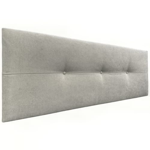 DHOME Hoofdbord van kunstleer of Aqualine Pro-stof, gestoffeerd, luxe bed, beige, stof, 160 cm (150/160 cm bedden)