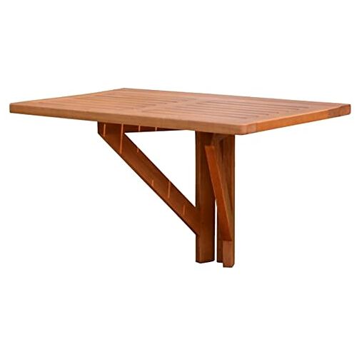 Jardinion Hangende tafel klaptafel balkon tafel bruin 60 x 40 x 37cm