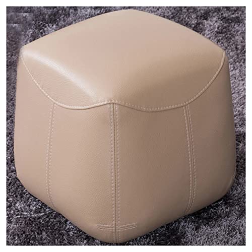 ZT6F Ottoman Poef Voetsteun, voetenbank, kleine voetenbank, voetensteun, poef, voetensteun, stoel voor woonkamer, slaapkamer, woondecoratie, voetensteun, voetenbank, praktische kruk, beige