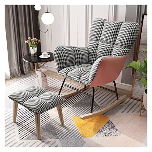 MaGill Nordic Single Woonkamerstoelen Minimalistisch Modern Huis Balkonstoel Luxe Lazy Smeedijzer Zacht Kussen Woonkamerstoel (Color : 20-Footstool) (16 footstool)