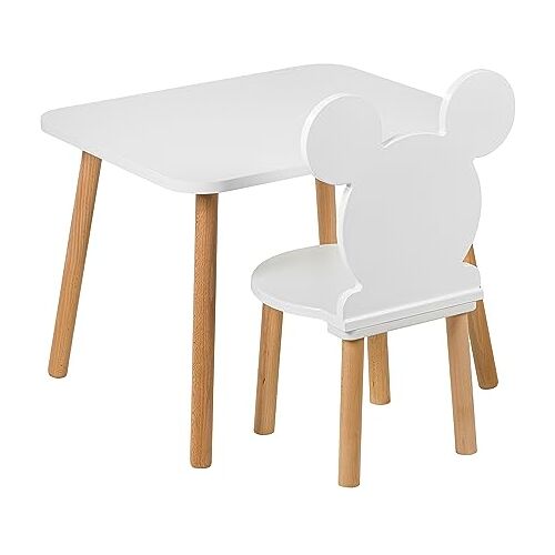 PlayPals Furniture PlayPals Meubilair Kleine houten stoel voor kinderen Kinderstoel, houten kindertafel, kinderkamertafel, kleine stoelzitting kruk, natuurlijk kinderzitmeubilair