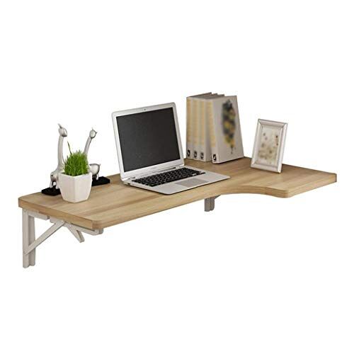 SCIAZA Opklapbare tafel Op de vloer gemonteerde wandgemonteerde tafel, aan de muur gemonteerd bureau, eenvoudig zwevend opvouwbaar laptopbureau, aan de muur gemonteerde neerklapbare tafel, voor studeerkamer,